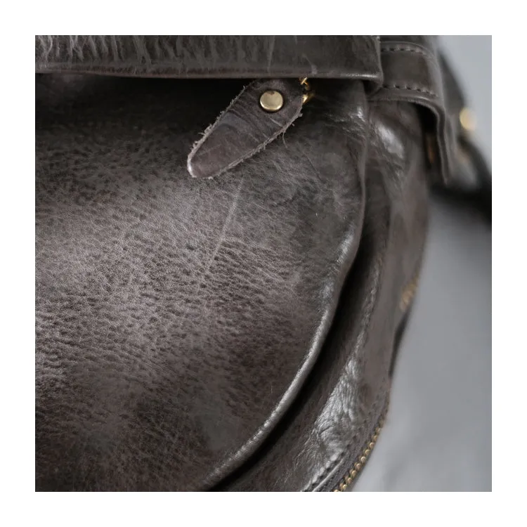 Small Leather Backpack Ladies Leather Rucksack for Women
