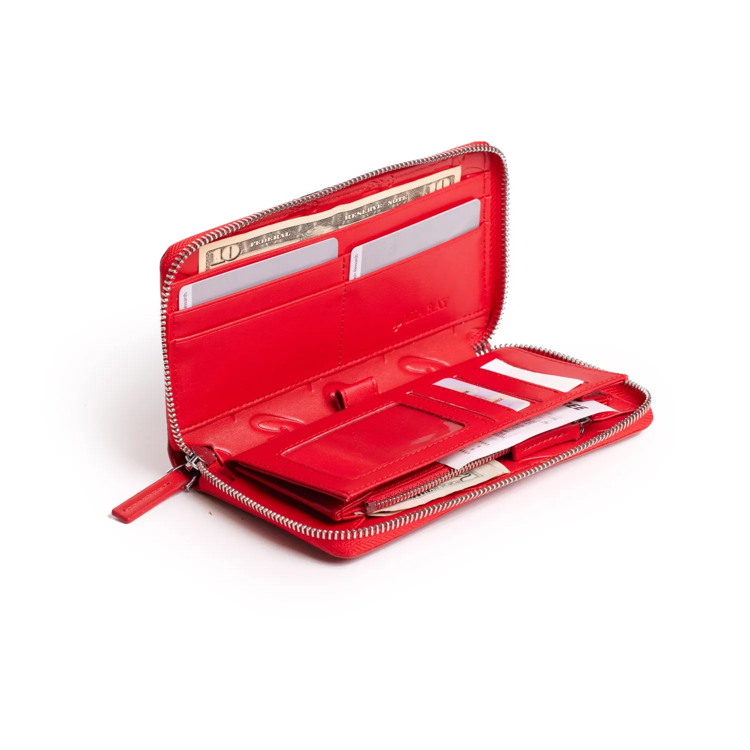 STANDARD SIGNATURE LOGO WALLET - RED