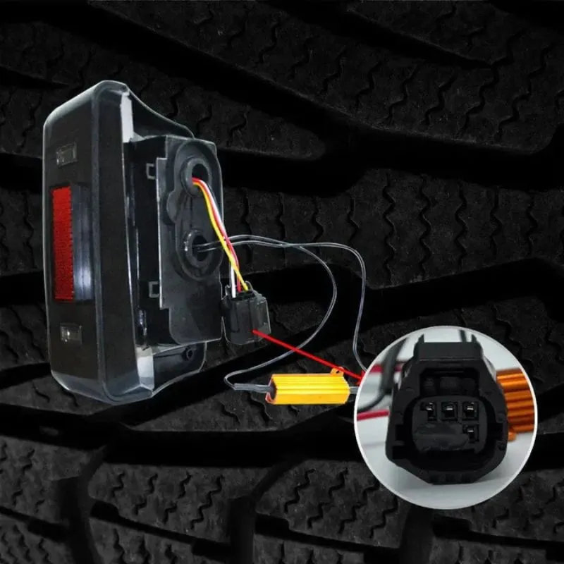 Suparee Jeep Wrangler LED Tail Lights Assembly with Smoked Lens for 2007-2018 JK JKU