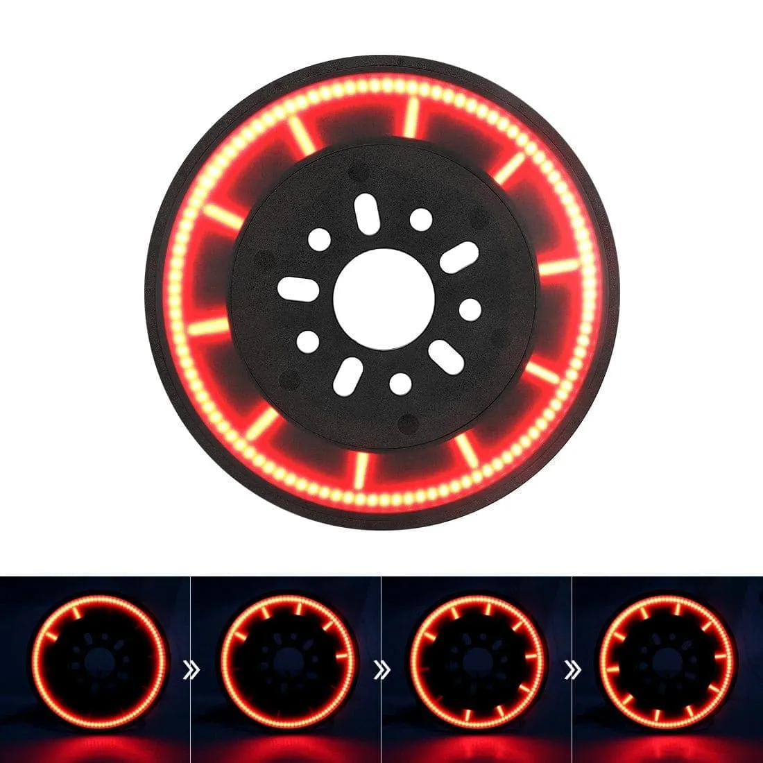 Suparee Jeep Wrangler LED Tail Lights with Spare Tire light & 3rd Brake Light Set for JL