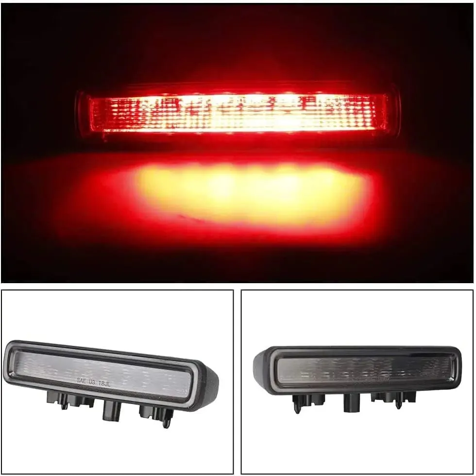 Suparee Jeep Wrangler LED Tail Lights with Spare Tire light & 3rd Brake Light Set for JL