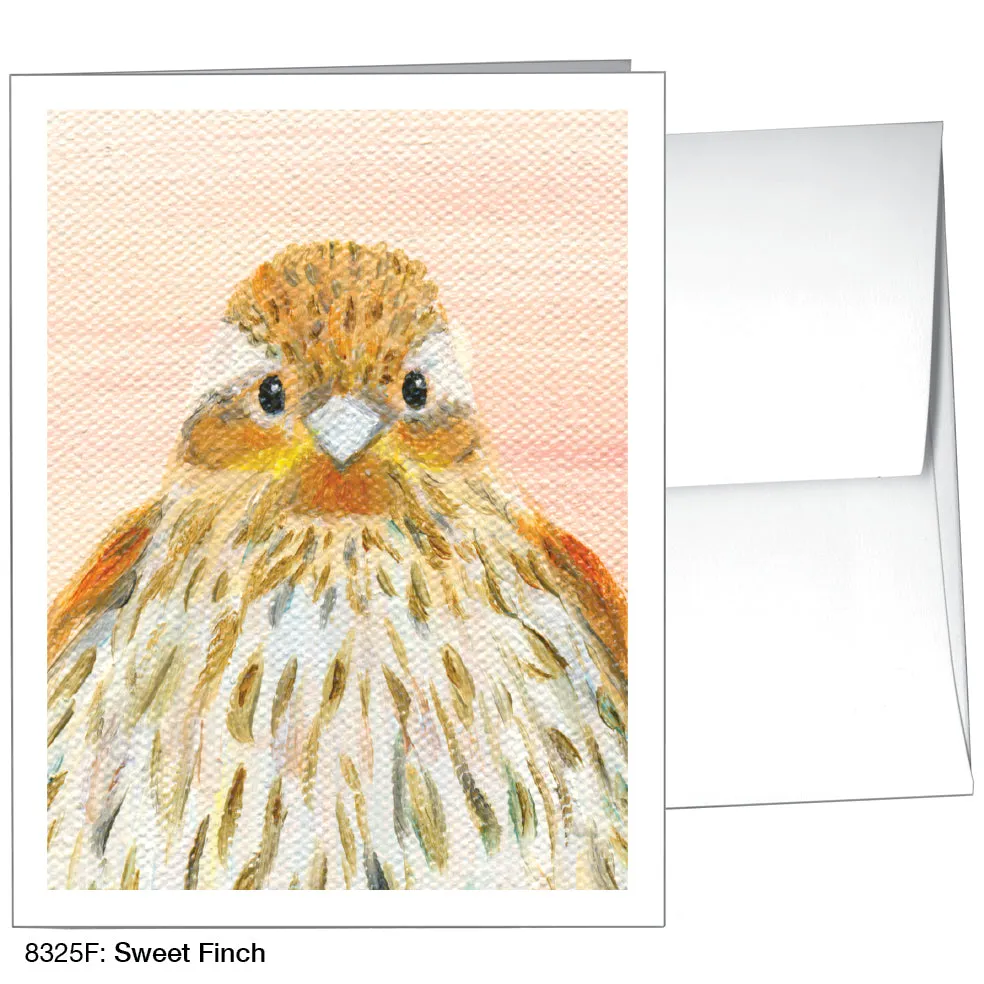Sweet Finch, Greeting Card (8325F)
