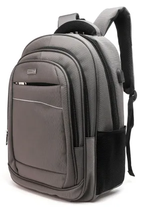 Tosca Biztech 15" Classic Laptop Backpack | Grey