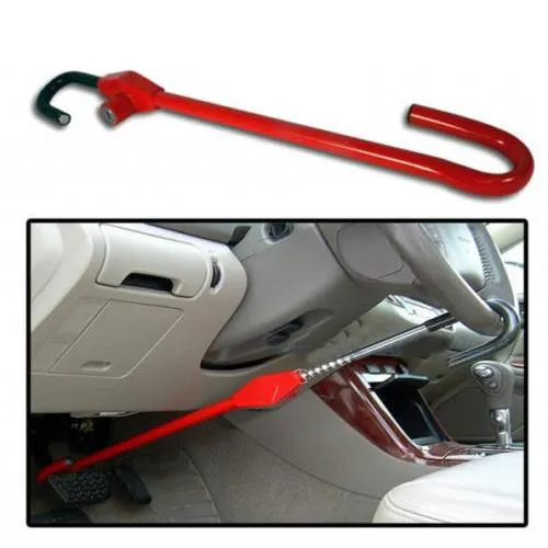 Universal Steering Wheel Pedal Lock (Rod Type)
