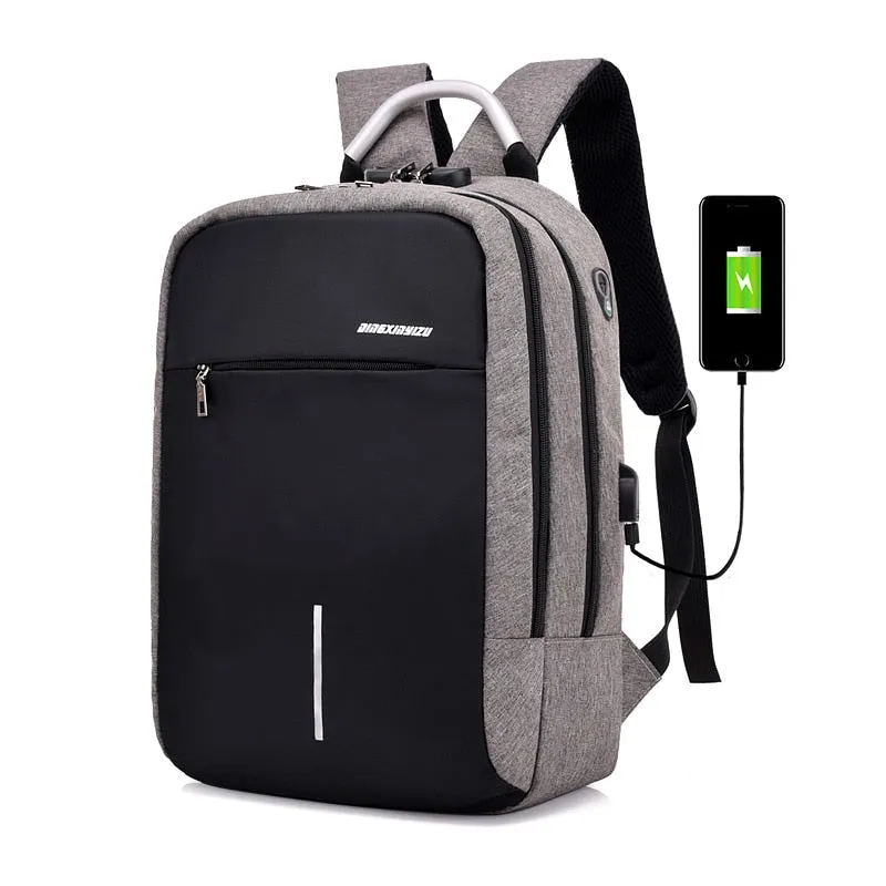 USB Backpack laptop bag anti-theft computer bag