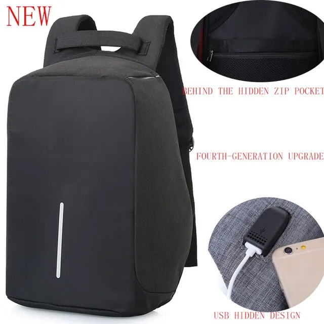 USB Backpack laptop bag anti-theft computer bag