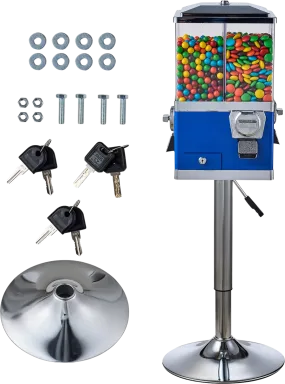 Vevor Commercial Vending Machine 4 Compartment Coin Operated Candy Dispenser with Stand New
